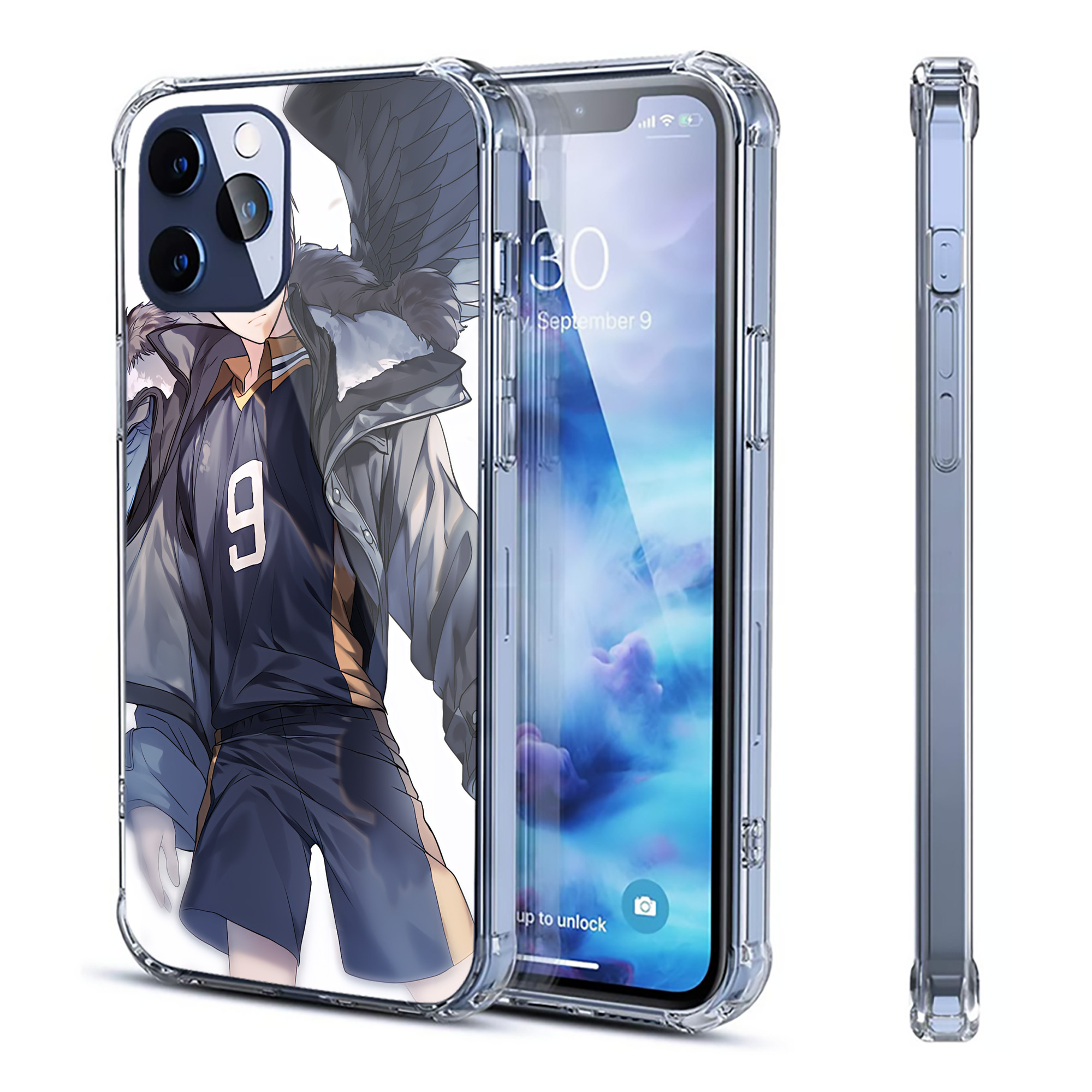 （画像用） ハイキュー!! Haikyu!! 【iPhone 12シリーズ対応】透明スマホケース（クリアソフトケース）